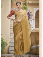Yellow Color Chiffon Saree