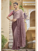Pink Color Chiffon Saree