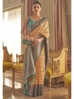 Beige Color Art Silk Saree