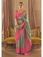 Green Color Art Silk Saree