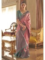 Pink Color Art Silk Saree