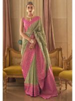 Green Color Art Silk Saree