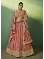 Red Color Georgette Lehenga Choli