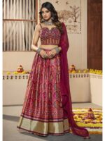 Maroon Color Silk Lehenga Choli