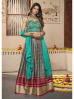 Sea Green Color Silk Lehenga Choli
