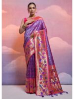 Blue Color Banarasi Silk Saree