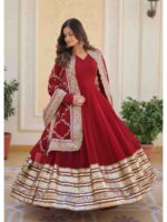 Maroon Color Readymade Salwar Suit