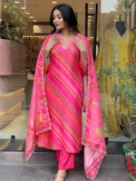 Pink Color Readymade Salwar Suit