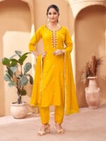 Yellow Color Readymade Salwar Suit