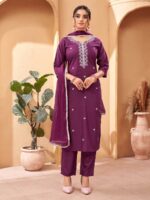 Wine Color Readymade Salwar Suit