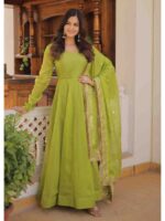 Green Color Readymade Salwar Suit