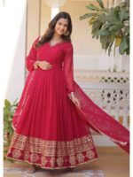 Pink Color Readymade Salwar Suit