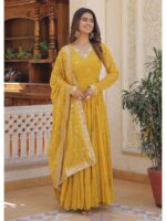 Yellow Color Readymade Salwar Suit