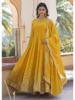 Yellow Color Readymade Salwar Suit
