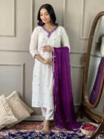 Off White Color Readymade Salwar Suit