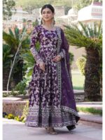 Wine Color Readymade Salwar Suit
