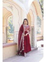 Maroon Color Readymade Salwar Suit