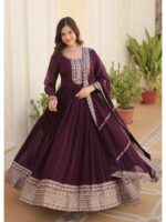 Wine Color Readymade Salwar Suit