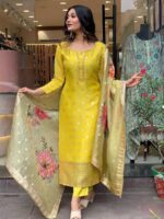 Yellow Color Readymade Salwar Suit