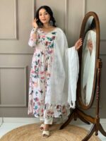 White Color Readymade Salwar Suit
