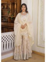 White Color Readymade Salwar Suit