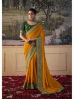 Yellow Color Soft Silk Saree