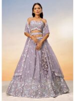 Mauve Color Chiffon Lehenga Choli