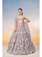 Mauve Color Georgette Lehenga Choli