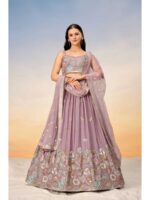 Mauve Color Georgette Lehenga Choli