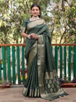 Green Color Handloom Silk Saree
