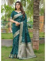 Green Color Dola Silk Saree