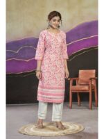Pink Color Fancy Kurti