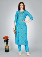 Sky Blue Color Kurti Set