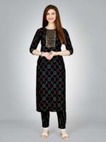 Black Color Kurti Set
