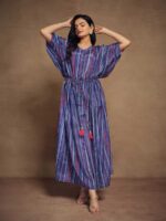 Blue Color Fancy Indo Western Dress