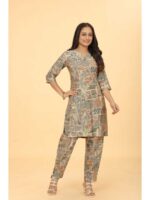 Grey Color Kurta Set