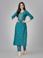 Rama Color Kurta Set