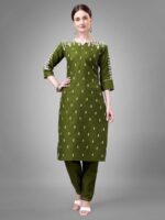Mahendi Color Kurta Set