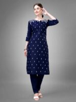 Nevy Blue Color Kurta Set