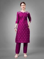 Purple Color Kurta Set