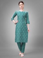 Teal Color Kurta Set