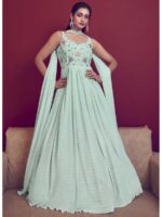 Sky Blue Color Fancy Kurti