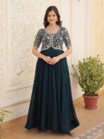 Rama Color Fancy Kurti