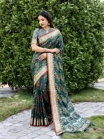 Green Color Handloom Silk Saree