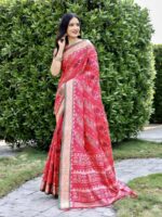 Pink Color Handloom Silk Saree