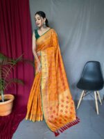 Yellow Color Patola Silk Saree