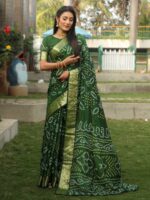 Green Color Handloom Silk Saree