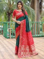 Green Color Dola Silk Saree