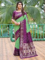 Mahendi Color Dola Silk Saree