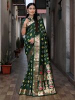 Green Color Dola Silk Saree